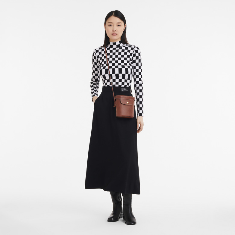 Longchamp crossbody brown 2