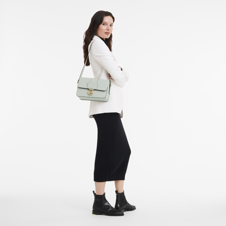 Longchamp sac porté épaule vert 2