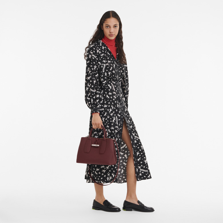 Longchamp sac à main bordeaux 4