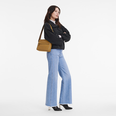 Longchamp schultertasche camel