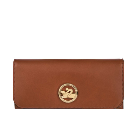 Longchamp wallet cognac