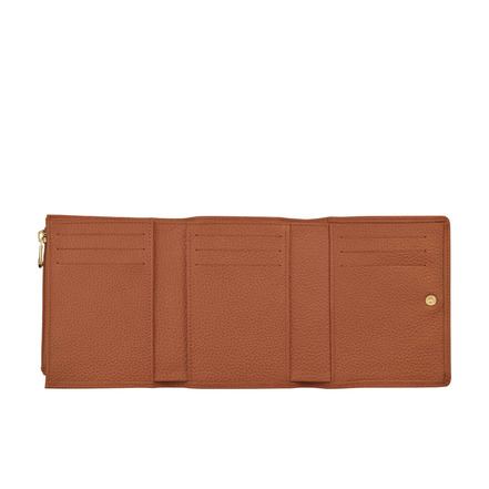 Longchamp wallet cognac