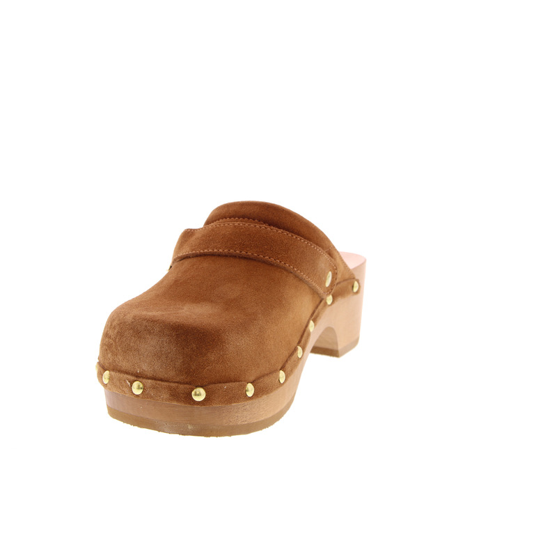 Scholl slippers cognac 3