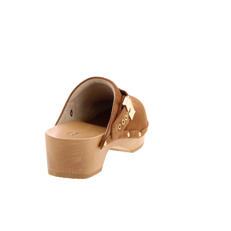 Scholl slippers cognac 4