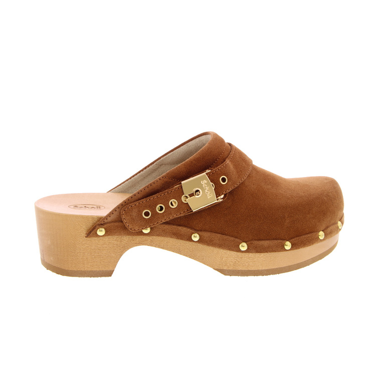 Scholl slippers cognac 1
