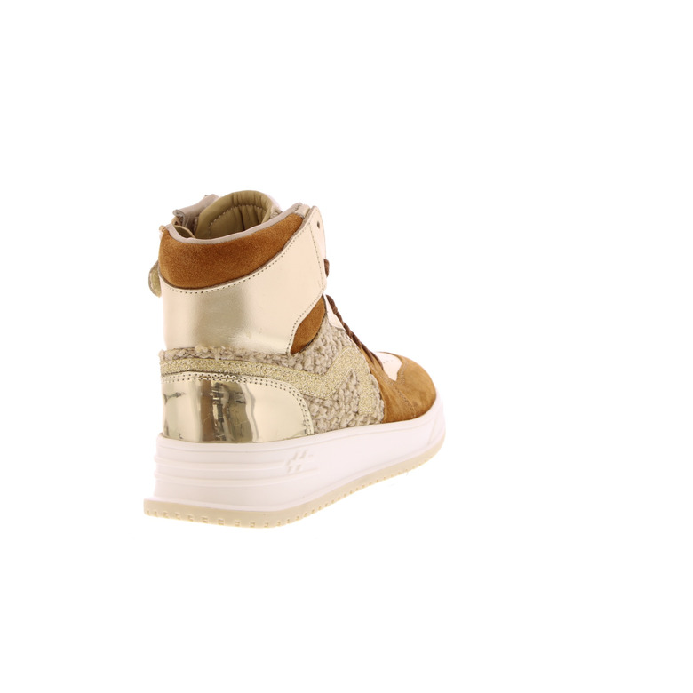 Hip high shoes brown 4