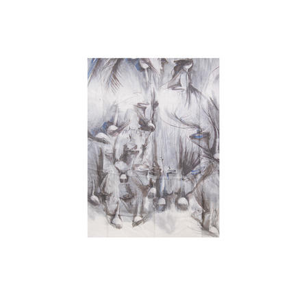Souad Feriani echarpe gris
