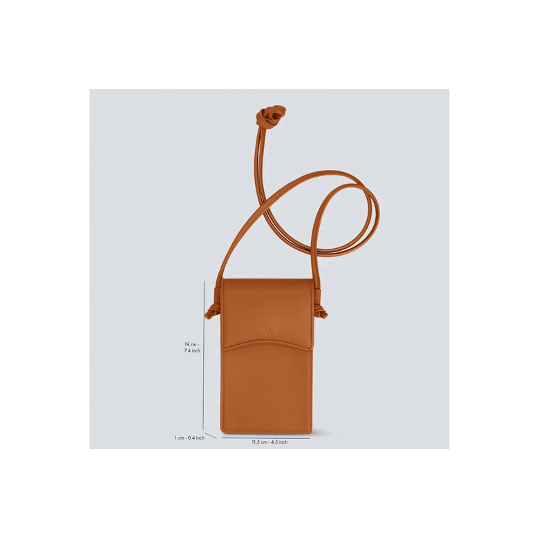 Kaai tasche für smartphone cognac 2