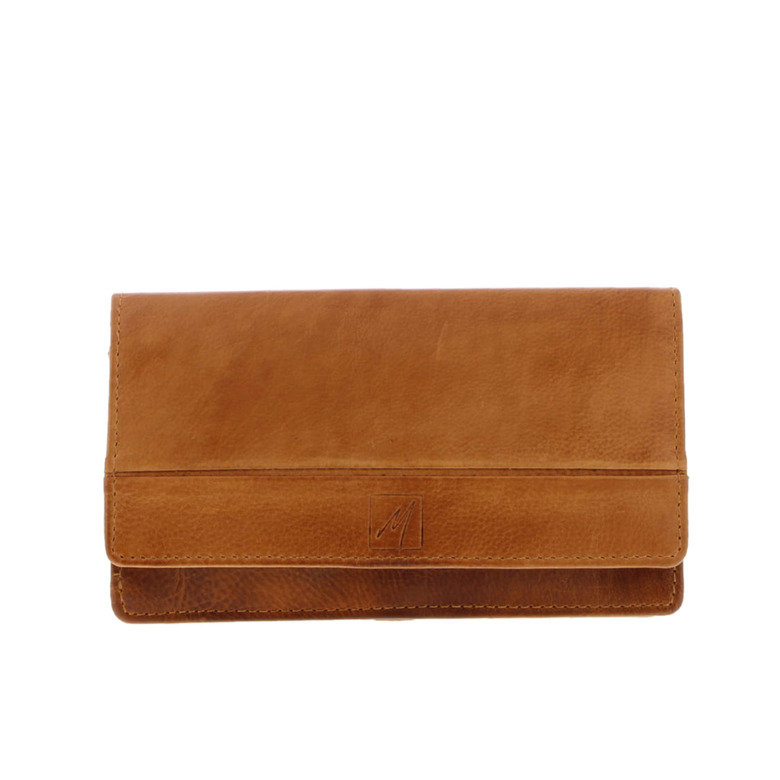 Label M wallet cognac 1