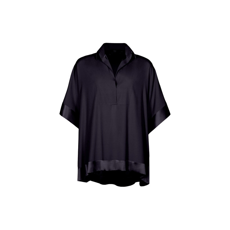 Souad Feriani bluse blau