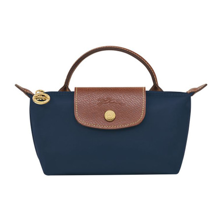 Longchamp trousse de maquillage bleu