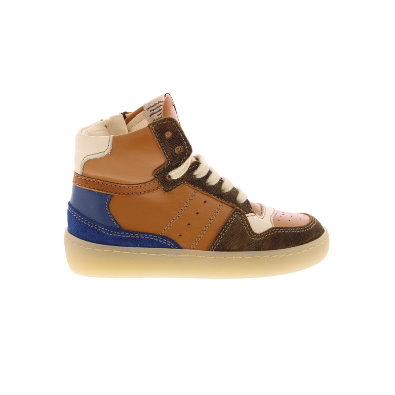 Ocra high shoes cognac 1