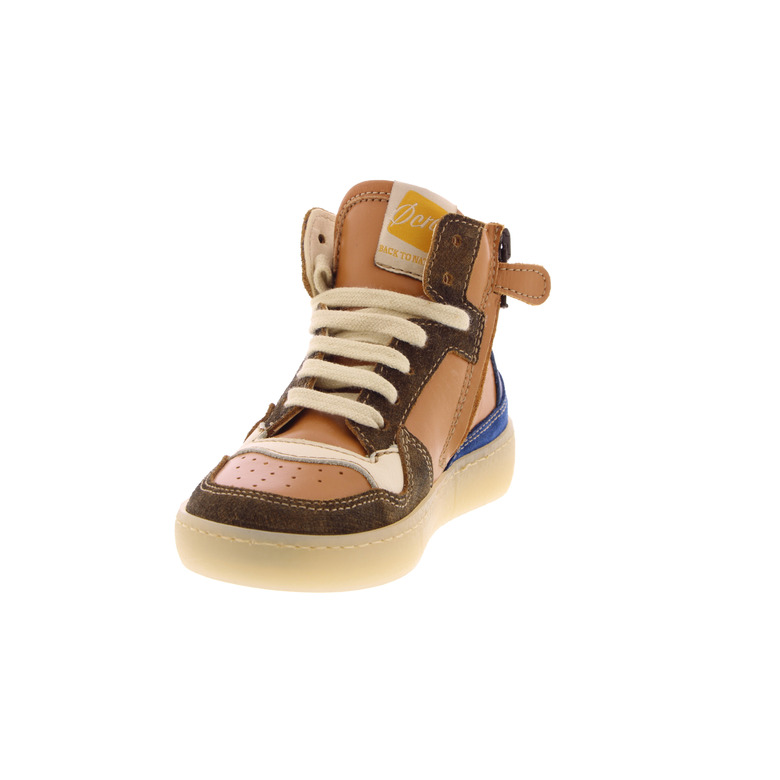 Ocra high shoes cognac 3