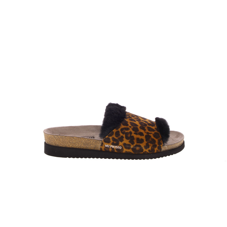 Mephisto thong slippers brown 1