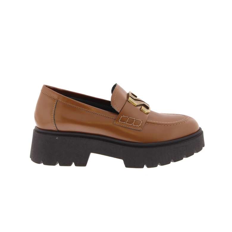Janet & Janet moccasins cognac 1