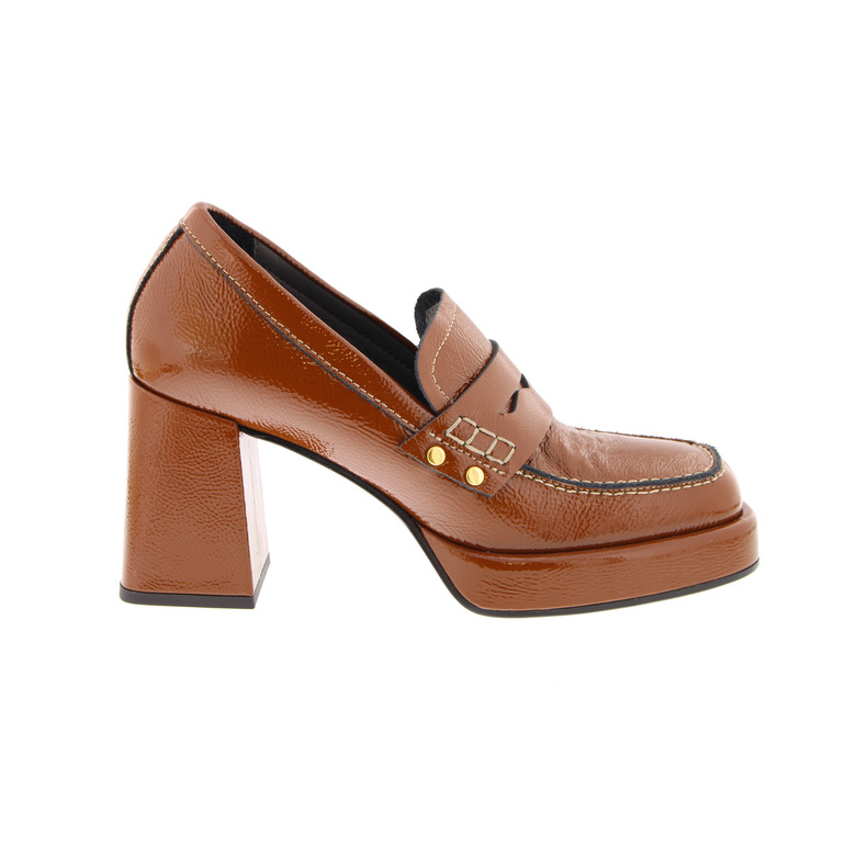 Janet & Janet moccasins cognac 1