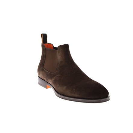 Santoni chaussures hautes brun