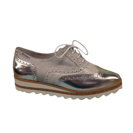 Mephisto chaussures à lacets argent
