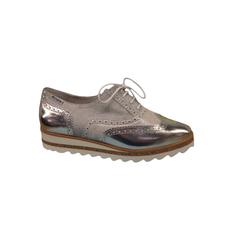 Mephisto chaussures à lacets argent