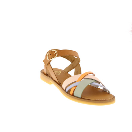 Stones And Bones sandalen cognac