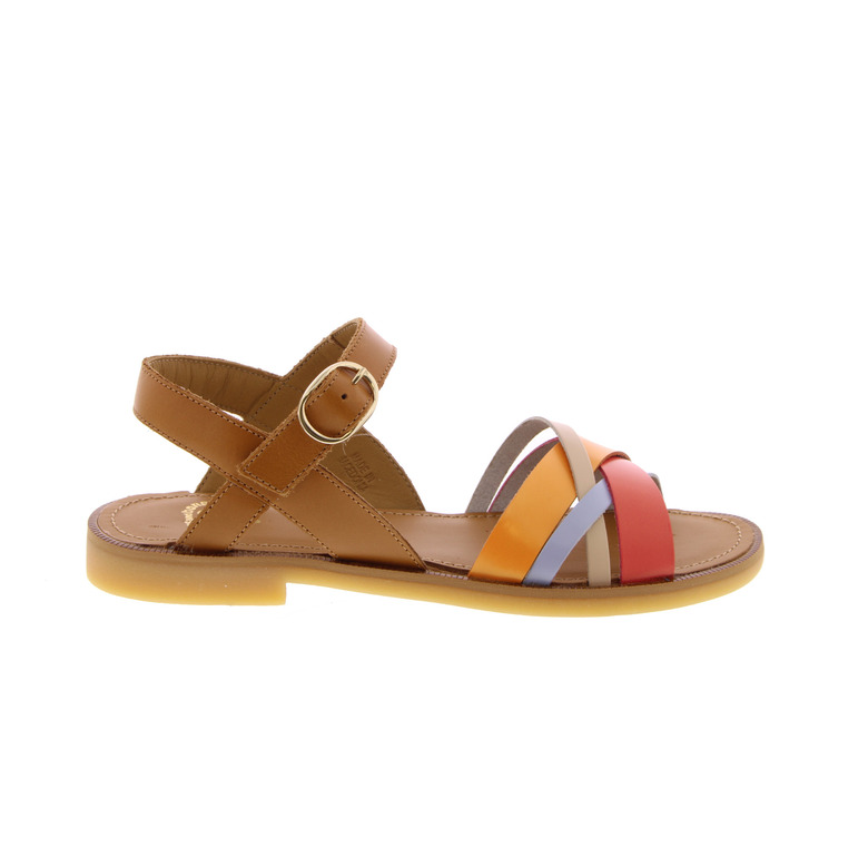 Stones And Bones sandalen cognac 1