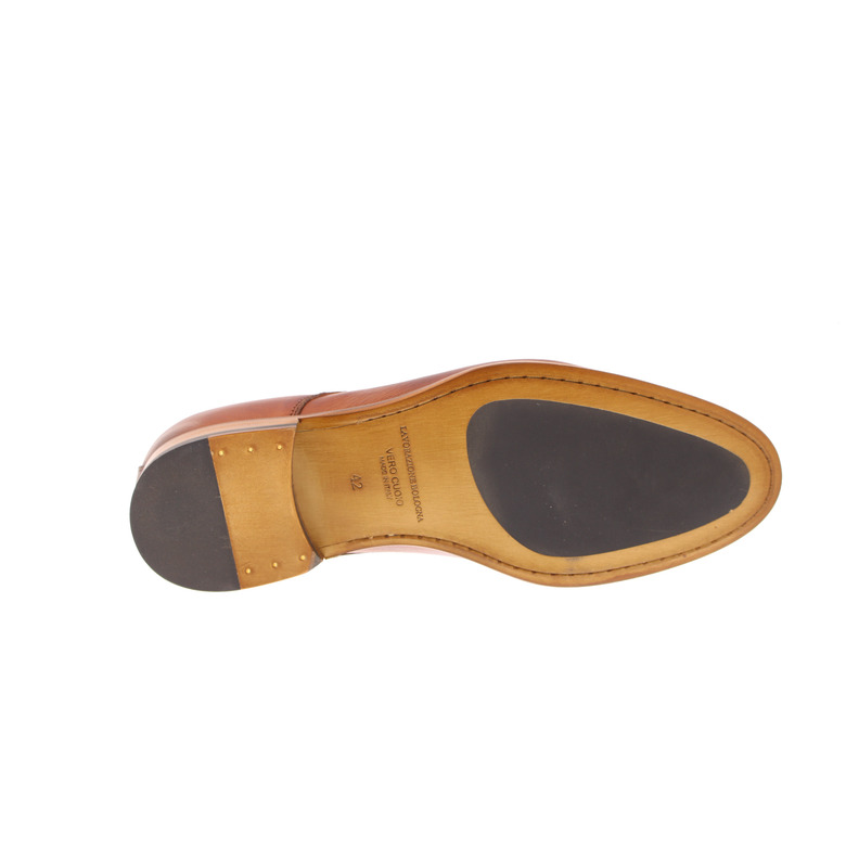 Flecs lage schoenen cognac 5