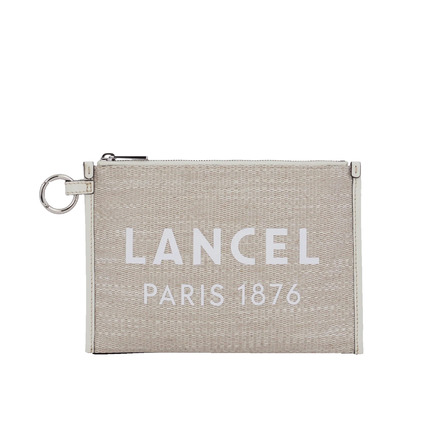 Lancel clutch beige