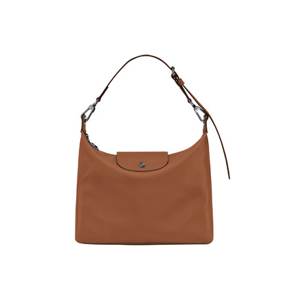 Longchamp sac porté épaule cognac