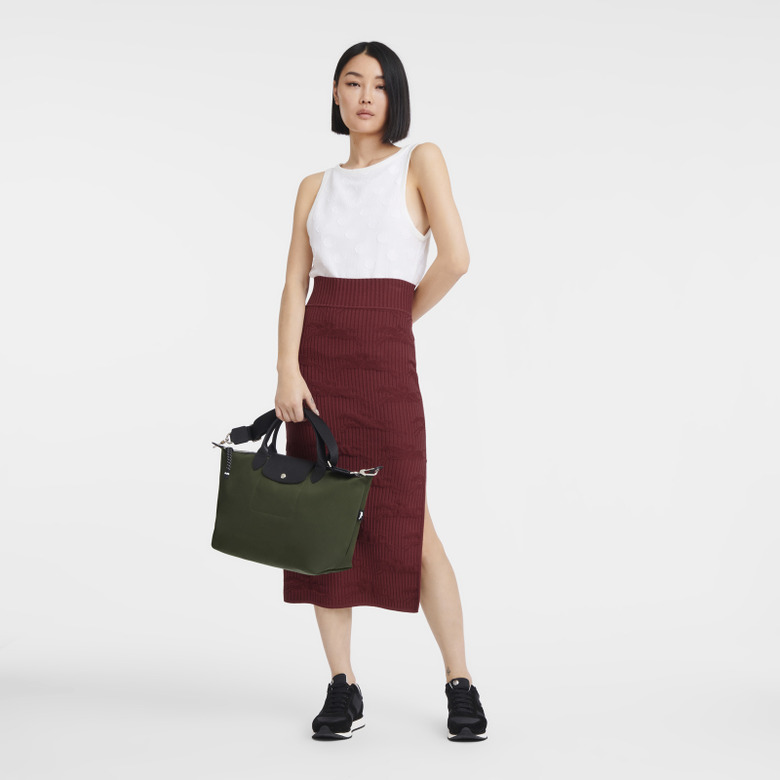 Longchamp sac à main vert 3