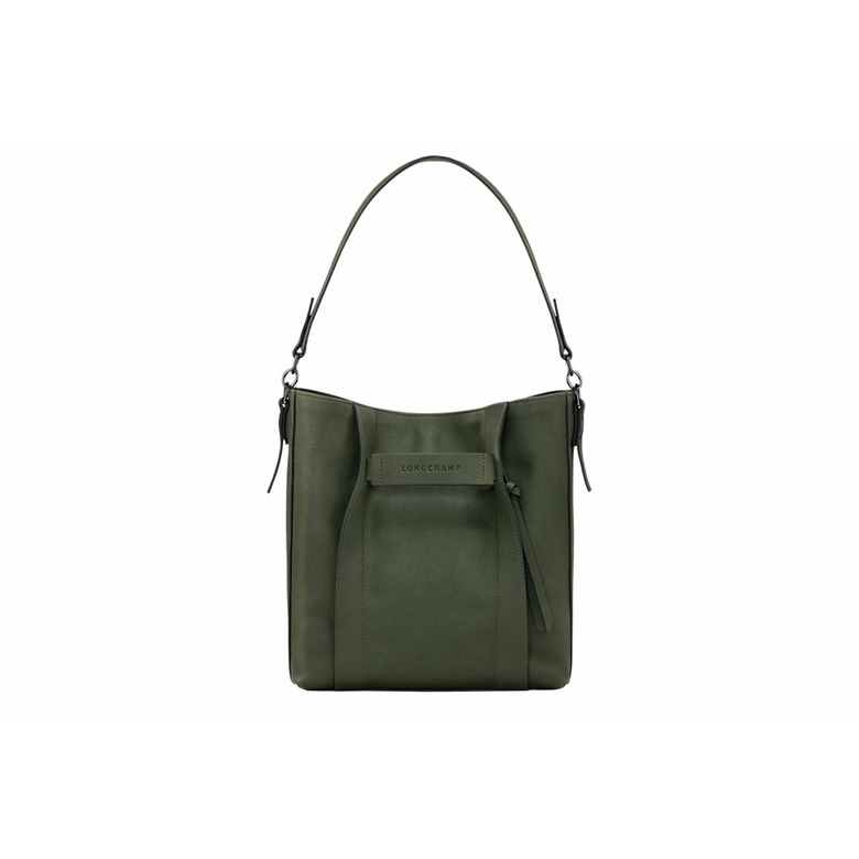 Longchamp sac porté épaule vert