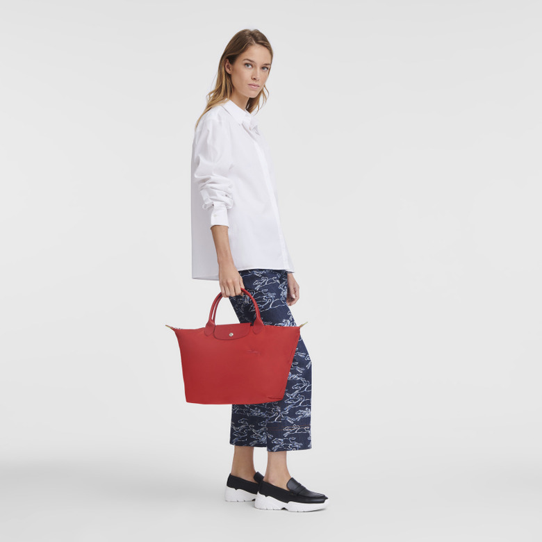 Longchamp handbag red 4