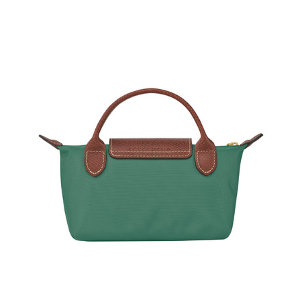 Longchamp trousse de maquillage vert