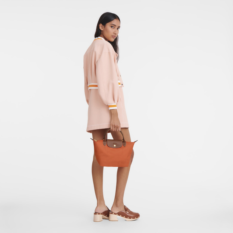 Longchamp sac à main orange 3