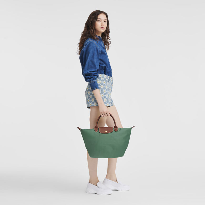 Longchamp sac à main vert 3