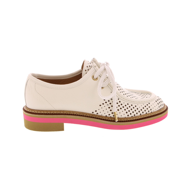 Pertini chaussures à lacets ecru 1