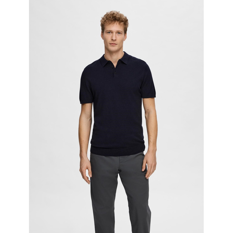 Selected Homme polo bleu 2