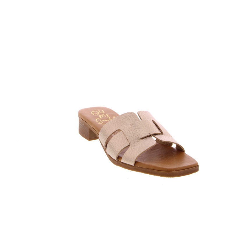 Oh My Sandals thong slippers gold 2