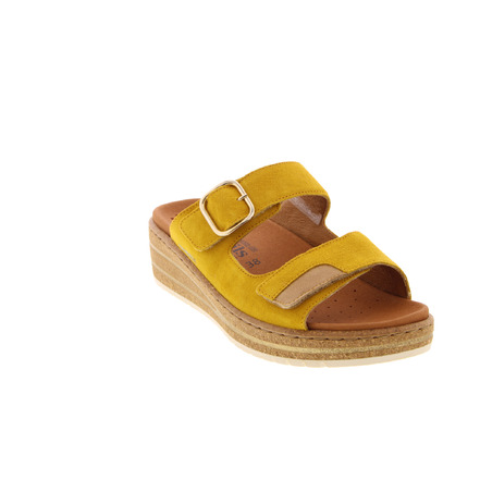Mephisto Mobils thong slippers yellow