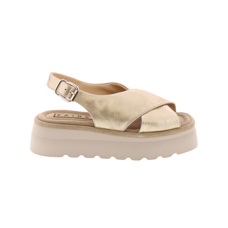 Faire sandalen goud 1