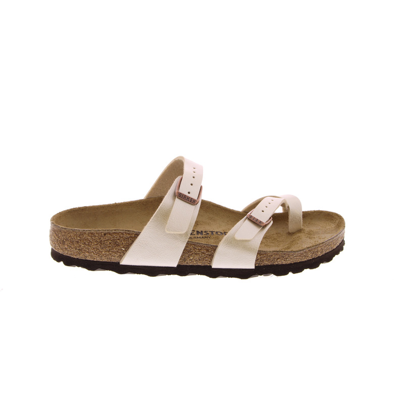 Birkenstock thong slippers gold