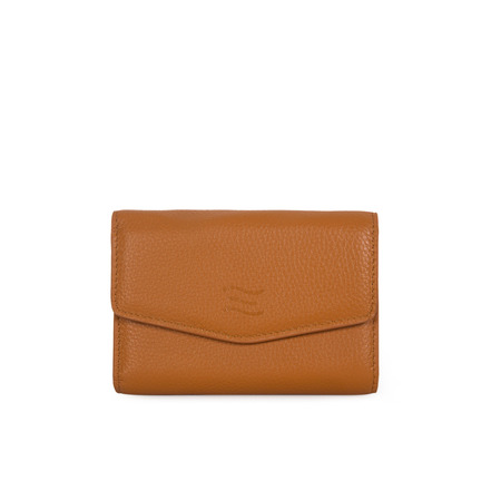 Crinkles Sibel portefeuille cognac