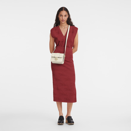 Longchamp sac bandoulière ecru