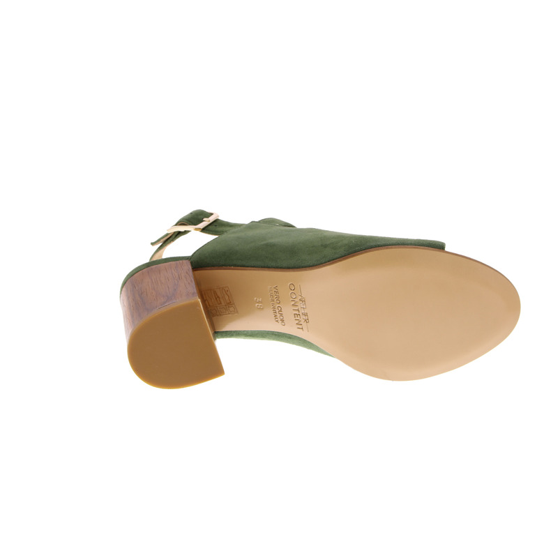 Atelier Content sandalen groen 5