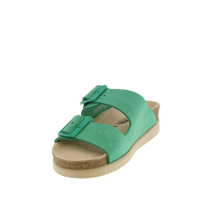 Mephisto thong slippers green 3