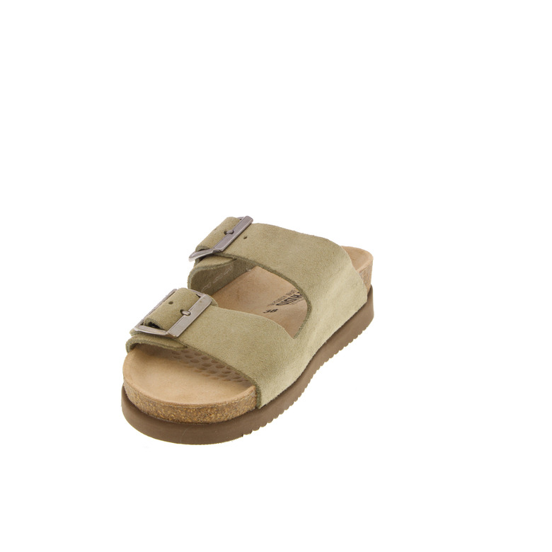 Mephisto thong slippers green 3