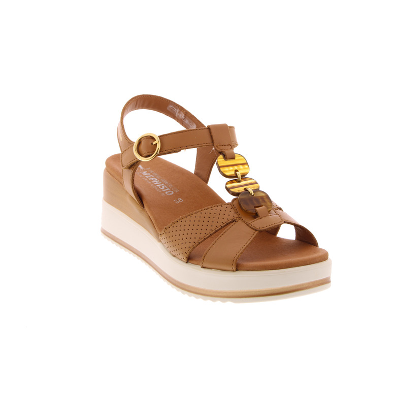 Mephisto sandales cognac 2