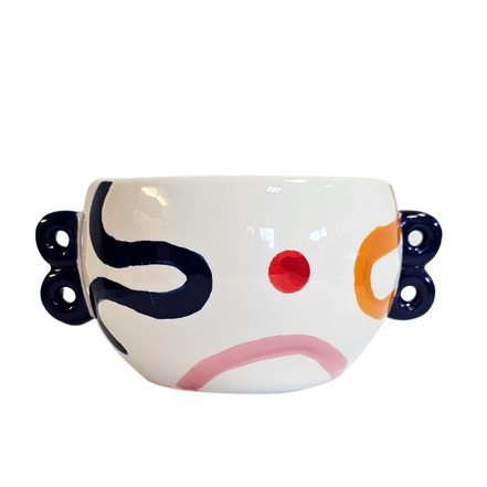 Que Rico pottery multicolor