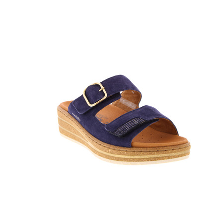 Mephisto Mobils thong slippers blue
