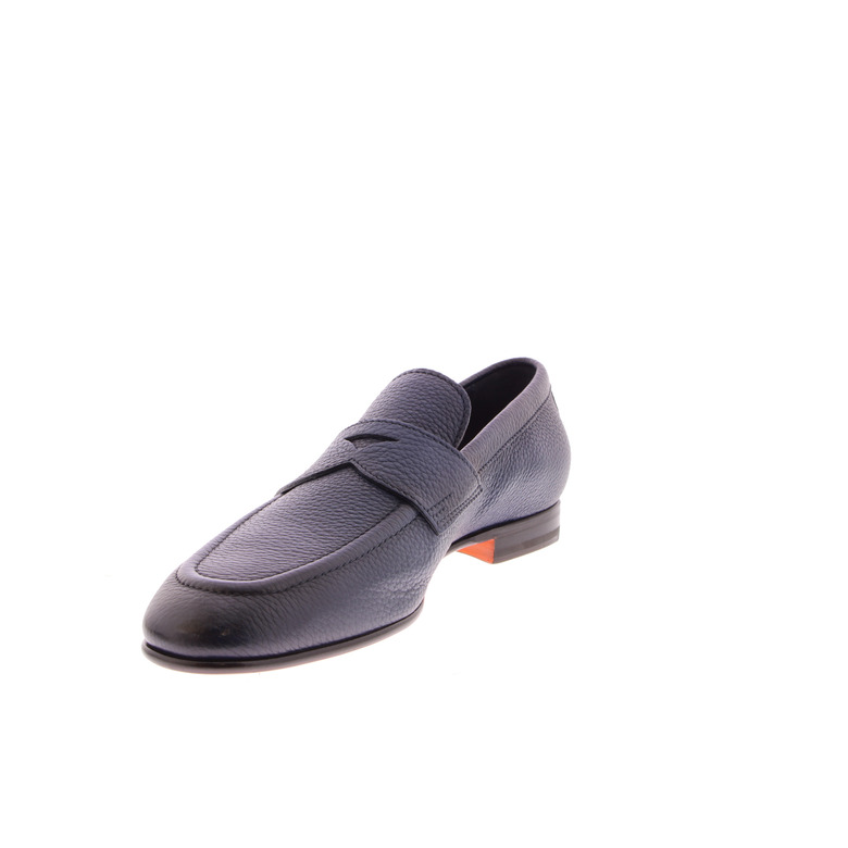 Santoni loafers blue 3