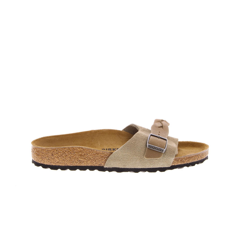 Birkenstock thong slippers taupe